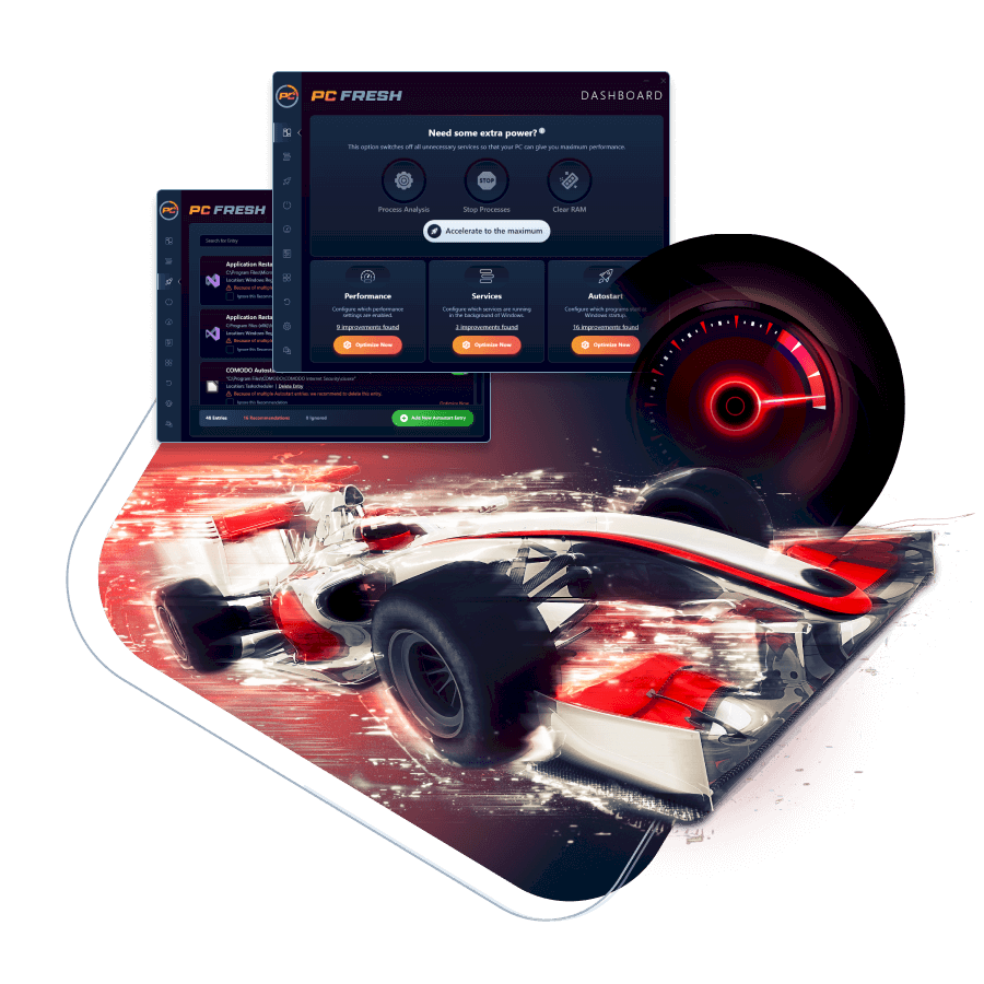 With PC Fresh your computer runs as fast and stable as you have never experienced before